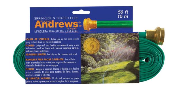 Andrews 1 in. D X 50 ft. L Medium Duty Sprinkler/Soaker Hose
