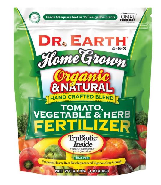 Dr. Earth Home Grown Organic Granules Tomatoes Plant Food 4 lb