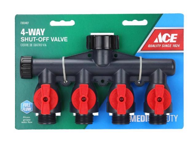 Ace Plastic Threaded Male Garden Hose Manifold Ace Plastic Threaded Male Garden Hose Manifold