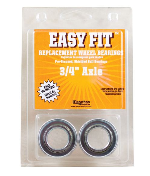 Marathon Easy Fit 500 lb. cap. Wheel Bearings Steel 2 pk