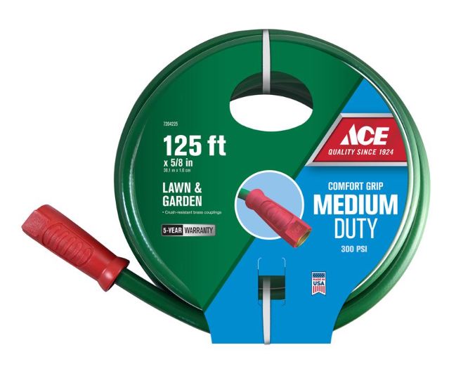 Ace 5/8 in. D X 125 ft. L Medium Duty Garden Hose