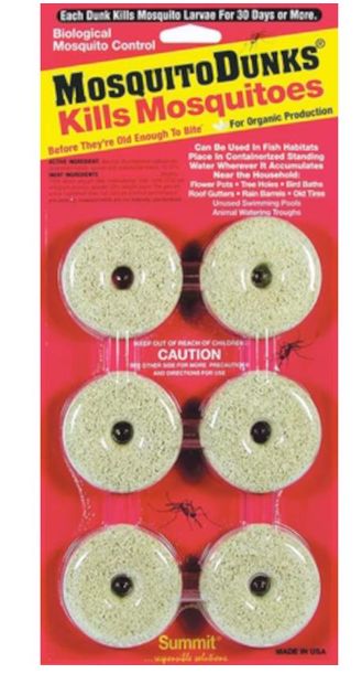 Summit Mosquito Dunks Insect Repellent Solid For Mosquitoes 3.7 oz Summit Mosquito Dunks Insect Repellent Solid For Mosquitoes 3.7 oz