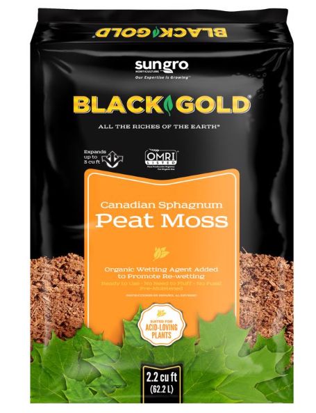 Black Gold Organic Canadian Sphagnum Peat Moss 2.2 cu ft