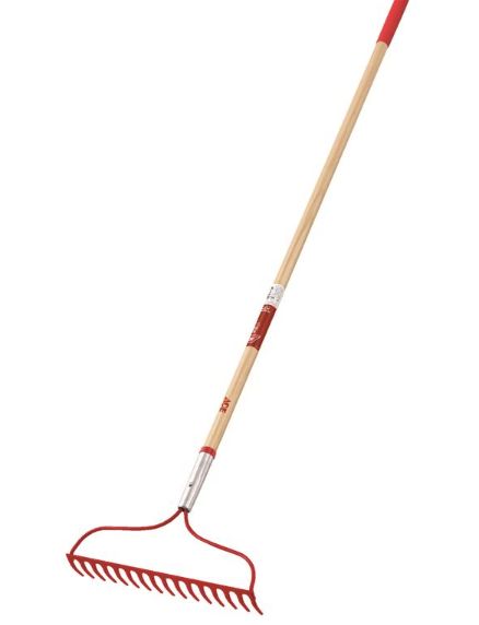Ace 60 in. 16 Tine Steel Bow Rake Wood Handle