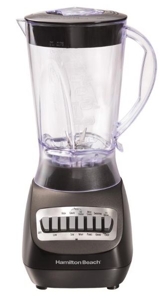 Hamilton Beach Black Metal/Plastic Blender 56 oz 10 speed