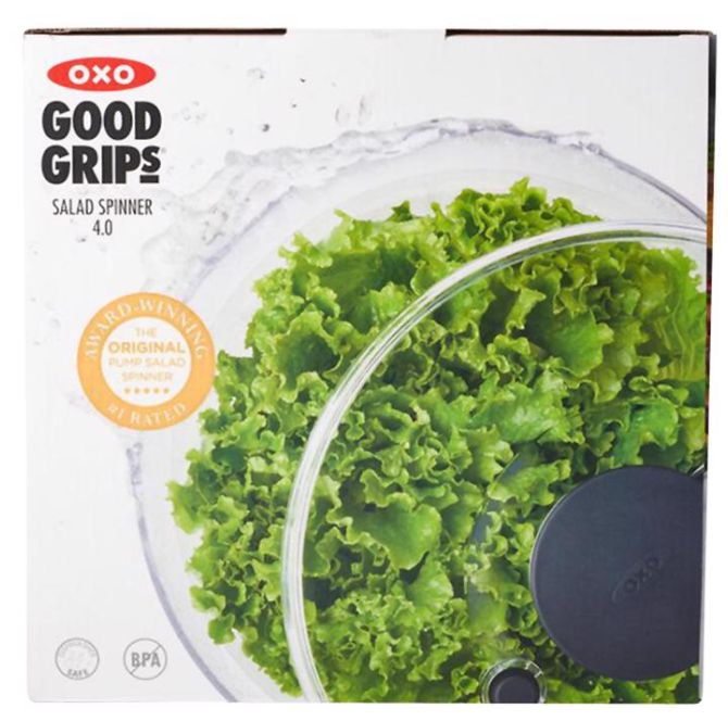 OXO Good Grips White/Clear Plastic Salad Spinner