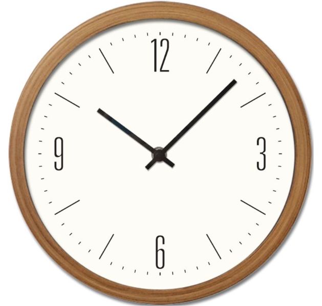 Westclox 10 in. L X 10 in. W Indoor Contemporary Analog Wall Clock Glass/Plastic Beige