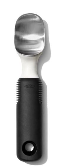 OXO Good Grips Silver/Black Chrome/Plastic Ice Cream Scoop OXO Good Grips Silver/Black Chrome/Plastic Ice Cream Scoop