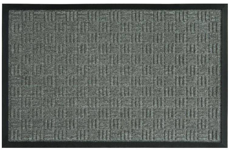 Sports Licensing Solutions 18 in. W X 30 in. L Gray Parquet Rubber Door Mat Sports Licensing Solutions 18 in. W X 30 in. L Gray Parquet Rubber Door Mat
