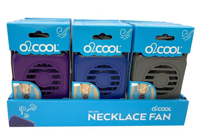 O2Cool Deluxe Necklace 6.69 in. H X 2.5 in. D 1 speed Personal Fan O2Cool Deluxe Necklace 6.69 in. H X 2.5 in. D 1 speed Personal Fan