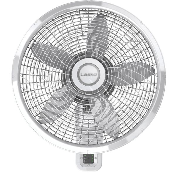 Lasko 22.5 in. H X 18 in. D 3 speed Oscillating Wall Mount Fan Remote Control Lasko 22.5 in. H X 18 in. D 3 speed Oscillating Wall Mount Fan Remote Control