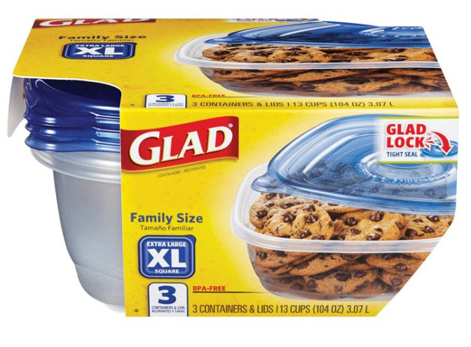 Glad 104 oz oz Clear Food Storage Container 3 pk Glad 104 oz oz Clear Food Storage Container 3 pk