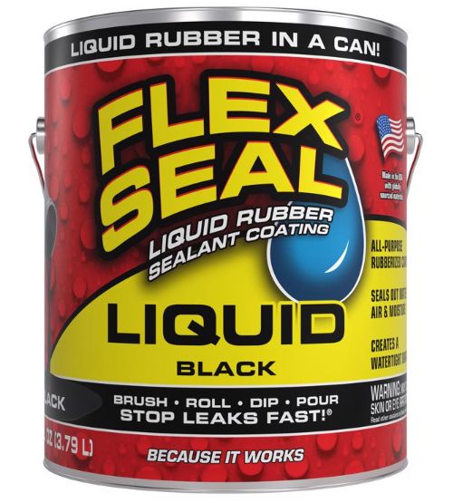 Flex Seal Family of Products Flex Seal Black Liquid Rubber Sealant Coating 128 fl. oz.