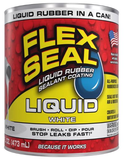 Flex Seal Family of Products Flex Seal White Liquid Rubber Sealant Coating 16 fl. oz.