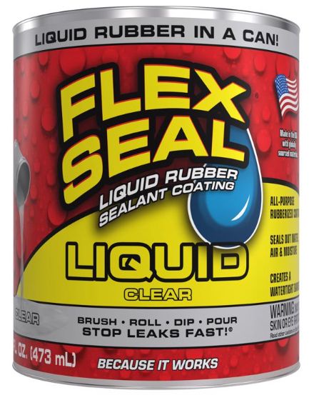 Flex Seal Family of Products Flex Seal Clear Liquid Rubber Sealant Coating 16 fl. oz.