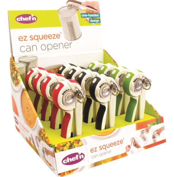 Chef'n EZSqueeze Assorted Stainless Steel Manual Can Opener