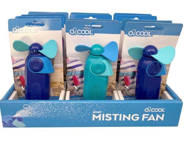 O2Cool 4.72 in. H X 3 in. D 1 speed Misting Fan O2Cool 4.72 in. H X 3 in. D 1 speed Misting Fan