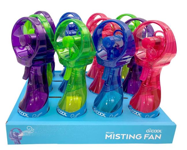 O2Cool 10.55 in. H X 2.75 in. D 1 speed Misting Fan O2Cool 10.55 in. H X 2.75 in. D 1 speed Misting Fan