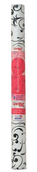 Con-Tact Creative Covering 9 ft. L X 18 in. W Virtu Floral Shelf Liner