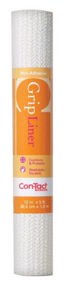 Con-Tact Grip 5 ft. L X 12 in. W White Non-Adhesive Shelf Liner