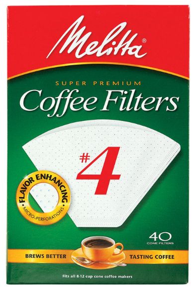 Melitta 12 cups White Cone Coffee Filter 40 pk Melitta 12 cups White Cone Coffee Filter 40 pk