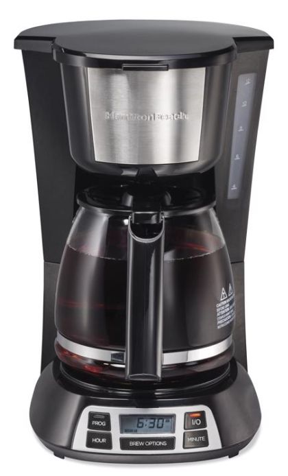 Hamilton Beach 12 cups Black/Silver Coffee Maker Hamilton Beach 12 cups Black/Silver Coffee Maker