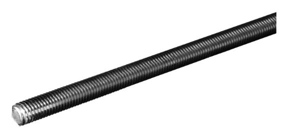 SteelWorks 1/2 in. D X 36 in. L Stainless Steel Threaded Rod