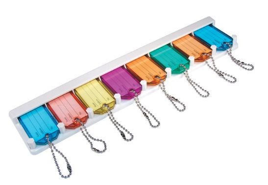 HILLMAN Metal/Plastic Assorted Labeling/ID Key Holder