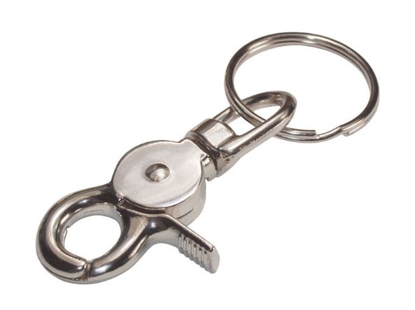 HILLMAN Metal Assorted Clips/Snap Hooks Charger Cable Keychain