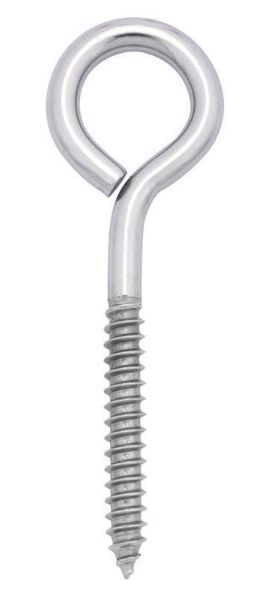 Hampton 5/16 in. X 4 in. L Stainless Stainless Steel Lag Thread Eyebolt