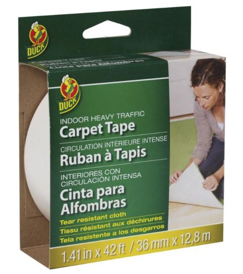 Duck 1.41 in. W X 42 ft. L Polyester Indoor Carpet Tape