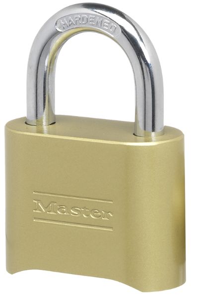 Master Lock 2-9/10 in. H X 1 in. W X 2 in. L Steel Double Locking Combination Padlock