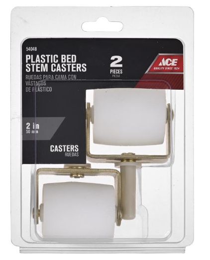 Ace 2 in. D Swivel Metal Caster 125 lb 2 pk
