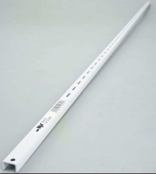 Knape & Vogt White Steel Regular Duty Bracket 16 Ga. 48 in. L