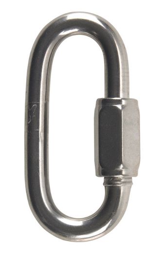 Campbell Polished Stainless Steel Quick Link 1540 lb 2.93 in. L Campbell Polished Stainless Steel Quick Link 1540 lb 2.93 in. L