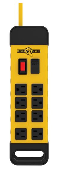 Southwire Yellow Jacket 6 ft. L 8 outlets Power Block Black/Yellow Southwire Yellow Jacket 6 ft. L 8 outlets Power Block Black/Yellow