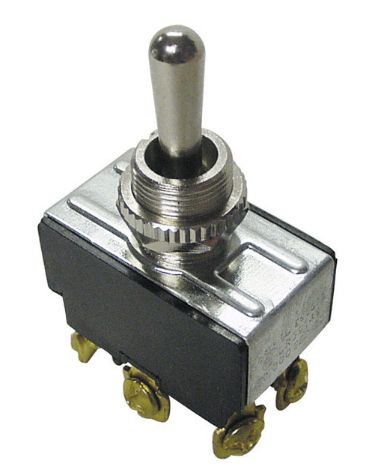 Gardner Bender 20 amps Double Pole Toggle Momentary Switch Black/Silver 1 pk