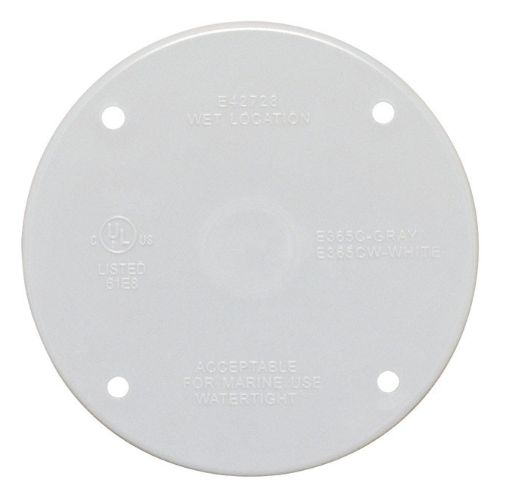 Sigma Engineered Solutions Round Plastic 4.29 in. H X 4.29 in. W Flat Box Cover Sigma Engineered Solutions Round Plastic 4.29 in. H X 4.29 in. W Flat Box Cover