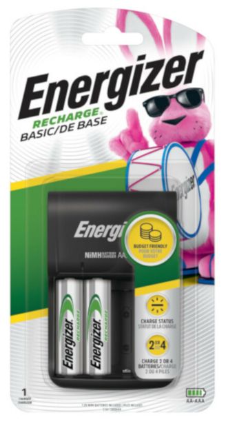Energizer 2 Battery Black Battery Charger