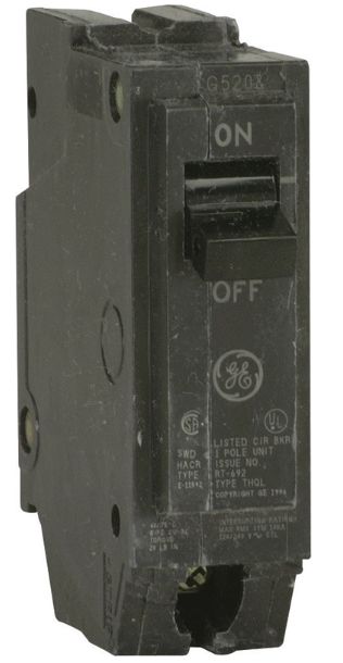 GE Q-Line 20 amps Standard Single Pole Circuit Breaker GE Q-Line 20 amps Standard Single Pole Circuit Breaker