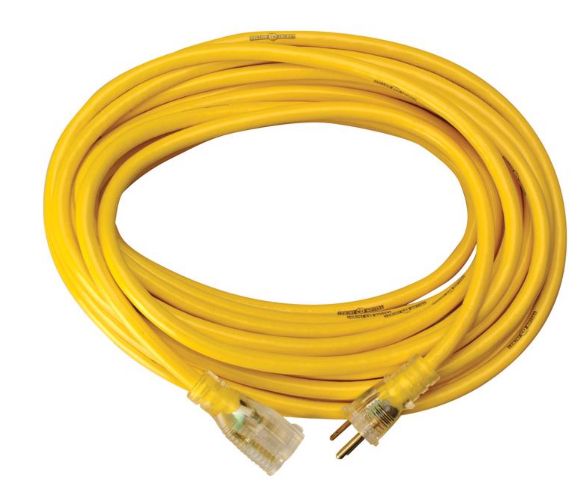 Yellow Jacket Outdoor 50 ft. L Yellow Extension Cord 12/3 SJTW