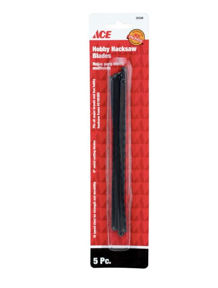 Ace 6 in. Bi-Metal Hobby Hacksaw Blade 5 pk
