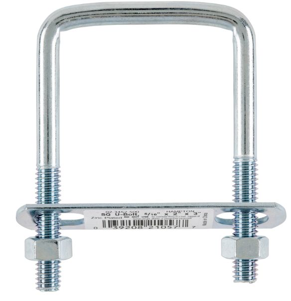 BOLT U SQ5/16"X2"X3"