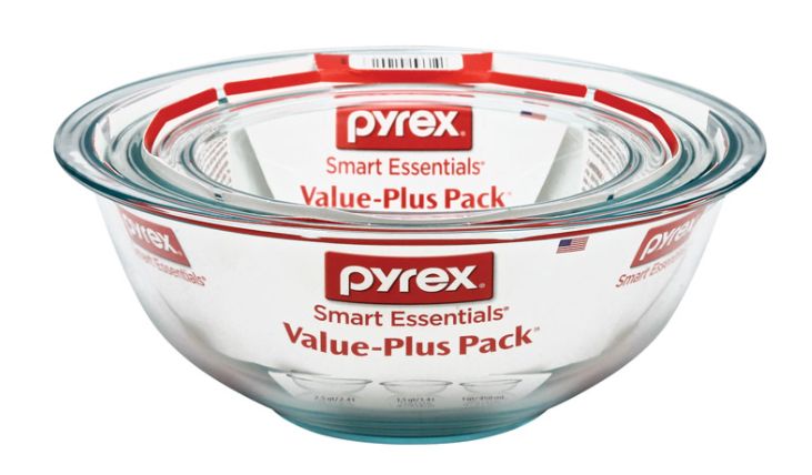 BOWL MIXING 3PC CLEAR