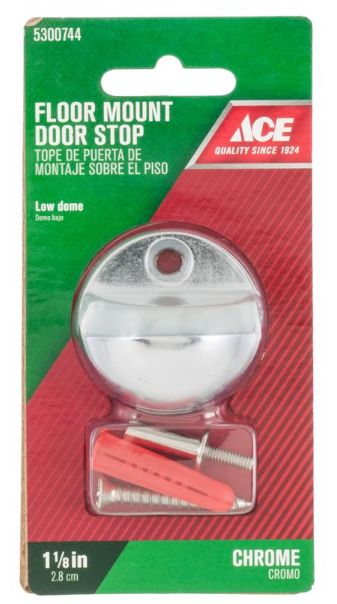 DOOR STOP FLOOR 1-1/8 CR