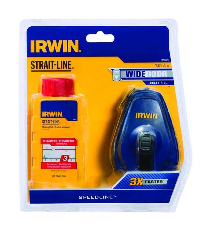 Irwin Strait-Line Red Chalk and Reel Set 100 ft. Irwin Strait-Line Red Chalk and Reel Set 100 ft.