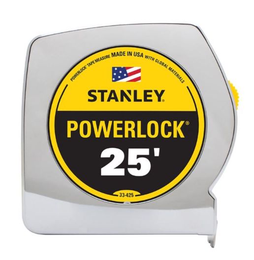 STANLEY PowerLock 25 ft. L X 1 in. W Tape Measure 1 pk STANLEY PowerLock 25 ft. L X 1 in. W Tape Measure 1 pk
