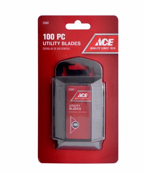 Ace Carbon Steel Heavy Duty Blade Dispenser with Blades 1 pk Ace Carbon Steel Heavy Duty Blade Dispenser with Blades 1 pk