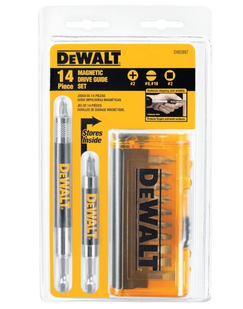 DeWalt Assorted Drive Guide Bit Set Heat-Treated Steel 14 pc