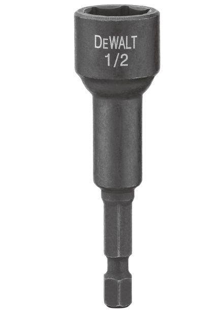 DeWalt 1/2 in. X 2-9/16 in. L Steel Nut Driver 1 pc DeWalt 1/2 in. X 2-9/16 in. L Steel Nut Driver 1 pc